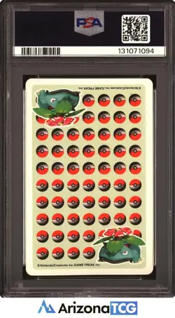 Pokemon 1998 Metapod Queen of Hearts Stadium Green Playing Card Japanese PSA 9 - Image 2
