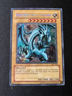 Yu-Gi-Oh TCG Blue-Eyes White Dragon Secret Rare Card BPT-009 Unlimited - Image 1