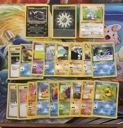 Vintage Pokemon Card Lot WOTC Holo First Editon Shadowless Fire Dratini Psyduck - Image 1