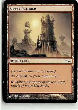 Magic the Gathering 2003 Mirrodin Great Furnace #282 - Image 1