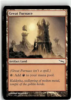 Magic the Gathering 2003 Mirrodin Great Furnace #282 - Image 1