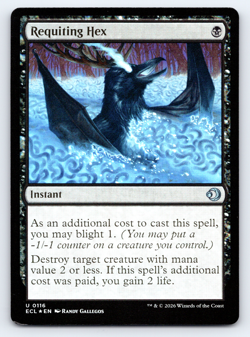 Requitting Hex - FOIL - Lorwyn Eclipsed MTG - Image 1