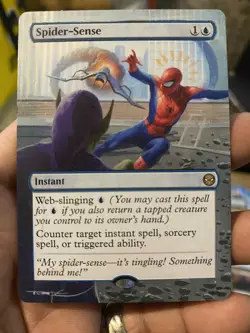 Spider-Sense MTG Marvels Spider-Man Hand Painted Extended Full Altered Art Tentz - Image 2