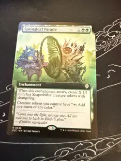 Springleaf Parade (Extended Art) Commander: Lorwyn Eclipsed Regular - Image 1