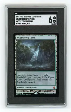 OVERGROWN TOMB ZENDIKAR EXPEDITIONS FOIL SGC6 EX-NM MAGIC THE GATHERING EX-NM - Image 1