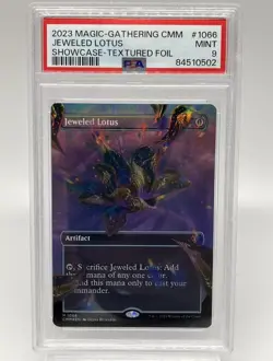 MTG PSA 9 COMMANDER MASTERS TEXTURED FOIL JEWELED LOTUS #1066 - Image 1