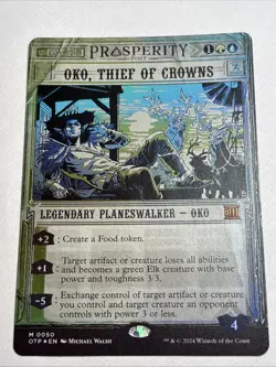 Oko, Thief of Crowns Outlaws of Thunder Junction: Breaking News Foil - Image 1