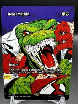 Beast Within - Borderless - Marvel's Spider-Man #0033 Magic The Gathering Normal - Image 1
