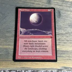 Blood Moon - The Dark MTG Rare Vintage - Image 1