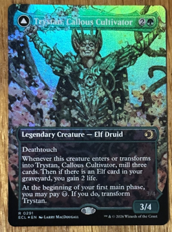 MTG: Lorwyn Eclipsed, Trystan, Callous Cultivator / Trystan, - Borderless Foil - Image 1