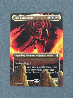 Fire Lord Azula 334 MTG Avatar The Last Airbender Hand Painted Altered Art Tentz - Image 1