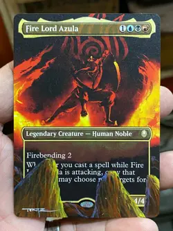 Fire Lord Azula 334 MTG Avatar The Last Airbender Hand Painted Altered Art Tentz - Image 2
