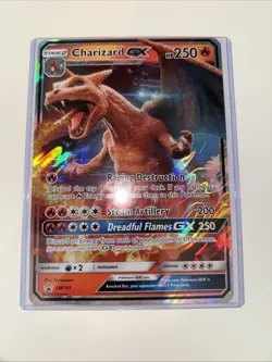 JUMBO Charizard GX Detective Pikachu Black Star Promo SM195 Pokemon Oversized LP - Image 1