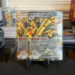 Pokemon TCG Gholdengo EX-139/182-SV04: Paradox Rift Double Rare Holo - Image 1