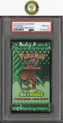2003 Wotc-Pokemon Skyridge Pack Skyridge Kabutops PSA 10 - Image 1