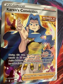 Pokemon Karen's Conviction (Full Art) Ultra Rare SWSH06: Chilling Reign 193/198 - Image 2