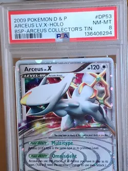 2009 Pokemon Diamond & Pearl Arceus Lv. X Holo Promo #DP53 - PSA 8 - NM-MT - Image 2