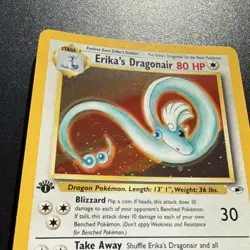 Erika's Dragonair 4/132 Holo Rare - Gym Heroes - 1st Edition - Pokemon WOTC - Image 4