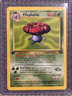 Pokemon TCG Vileplume 31/64 Jungle Unlimited First Edition Non Holo LP - Image 1