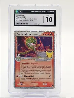 GARDEVOIR EX 2021 POKEMON CELEBRATIONS CLASSIC HOLO RARE 93/101 CGC 10 Q6438 - Image 1