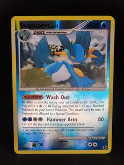 Swampert REVERSE HOLO RARE 9/106 Pokemon - Great Encounters Lightly Played LP - Image 1