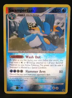 Swampert REVERSE HOLO RARE 9/106 Pokemon - Great Encounters Lightly Played LP - Image 4