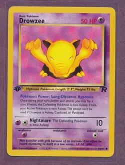 1999 Pokemon First Edition Drowzee 54/82!! - Image 1