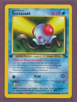1999 Pokemon First Edition Tentacool 56/62!! - Image 1