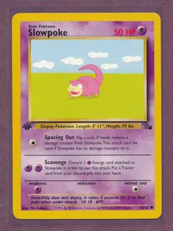 1999 Pokemon First Edition Slowpoke 55/62!! - Image 1