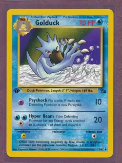 1999 Pokemon First Edition Golduck 35/62!! - Image 1