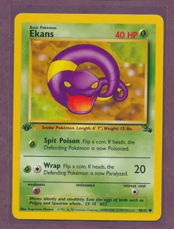 1999 Pokemon First Edition Ekans 46/62!!! - Image 1