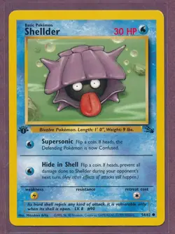 1999 Pokemon First Edition Shellder 54/62!!!!! - Image 1