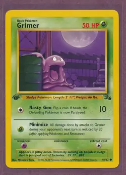 1999 Pokemon First Edition Grimer 48/62!! - Image 1