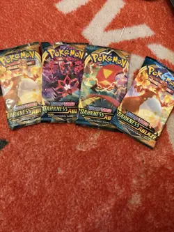 Darkness Ablaze Booster Pack Art Set (4) EMPTY - Pokemon 2020 - Image 1