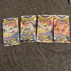 Brilliant Stars Booster Pack Art (4) EMPTY - Pokemon 2022 - Image 1