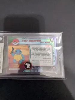 2000 TOPPS CHROME POKEMON T.V. 7 SQUIRTLE SPECTRA BGS 9 GRADED MINT - Image 3