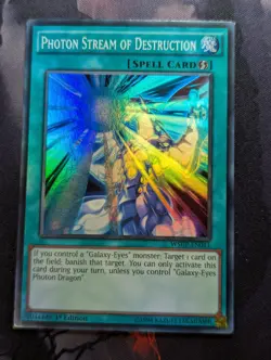 Yugioh TCG 1st Ed Photon Stream of Destruction WSUP-EN011 Super Rare - LP - Image 1