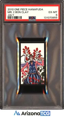One Piece 2010 Mr. 2 Bon Clay July One Piece Hanafuda PSA 6 - Image 1
