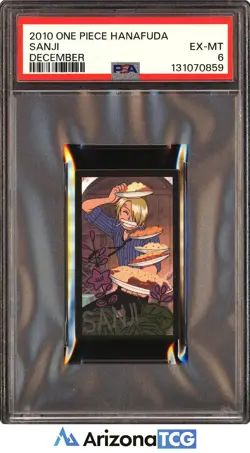One Piece 2010 Sanji December One Piece Hanafuda PSA 6 - Image 1