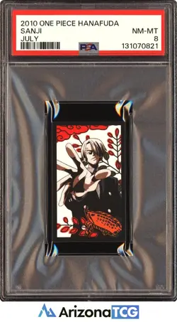One Piece 2010 Sanji July One Piece Hanafuda PSA 8 - Image 1