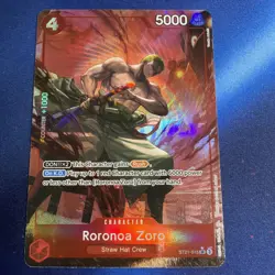 Roronoa Zoro Special Alt Art Parallel One Piece Starter Deck EX Gear 5 ST21-015 - Image 1
