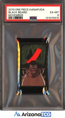 One Piece 2010 Black Beard November One Piece Hanafuda PSA 6 - Image 1