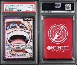 2024 One Piece Monkey D. Luffy Alternate Art #61 PSA 10 English - Image 3