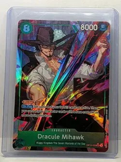 Dracule Mihawk Alt Art OP12-030 SR Legacy of the Master One Piece English - Image 1