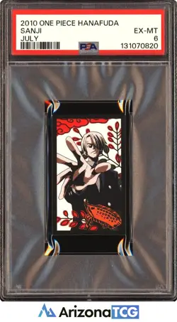 One Piece 2010 Sanji July One Piece Hanafuda PSA 6 - Image 1