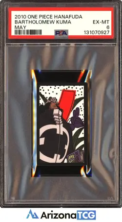 One Piece 2010 Bartholomew Kuma May One Piece Hanafuda PSA 6 - Image 1