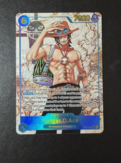 Portgas D Ace OP13-119 Secret Rare Alternate Art One Piece Card ENG NM - Image 1