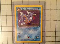 Pokemon TCG Team Rocket Dark Gyarados Prerelease Holographic Rare Card - Image 1
