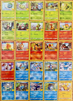 POKEMON COMPLETE SET ALL HOLO 25 CARDS Full 25th Anniversary McDonalds Set BONUS - Image 1
