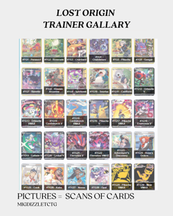 2022 Pokemon LOST ORIGIN Complete Your Set/Pick Card/Trainer Gallery M - Image 1